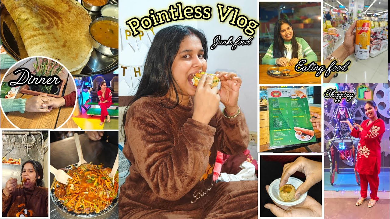 *Pointless* Vlog 😂❤️✨ shopping 🛍️ eating junk food 🍔 late night dinner 🍽️🤌🫂🌹