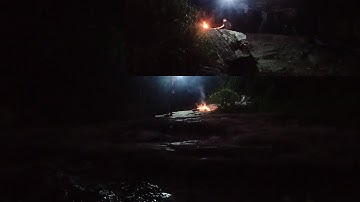 Đi chơi cắm trại buổi tối, ăn uống ở thác nước trong rừng, cảnh đẹp thác nước núi rừng Tây Nguyên