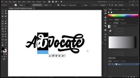 Access OpenType Feature On Advocate Script by Mas Anis