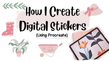 Free Stickers| How I create Digital Stickers using Procreate & Import to Goodnotes | Journaling Vlog