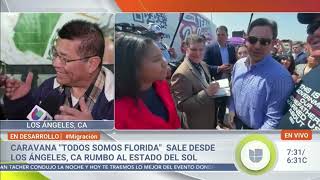 Sale de #losangeles la caravana #todossomosflorida