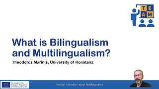 1.1.1 What is bilingualism and multilingualism