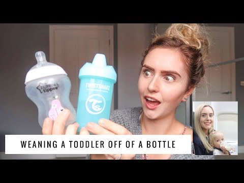 WEANING A TODDLER OFF OF BOTTLES/ LUCY SAYS GOODBYE TO BABY BOTTLE CHAT 