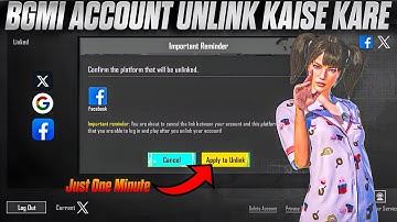 Only 2 Min 😱 | Bgmi Account Unlink From Google Play, Twitter, Facebook | 100% Working Trick 🔥
