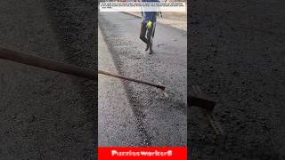 Satisfying Asphalt Leveling by Hand! 👷 Perfect Road Finishing Technique Satisfying Asphalt Leveling by Hand! 👷 Perfect Road Finishing Technique