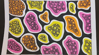 Pattern 124|How to draw pattern|zentangle pattern|colourful pattern|geometric pattern|doodle pattern