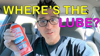 How to LUBE YOUR CAR chassis for less than $3!  Fix squeaks for a smooth ride!