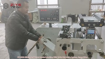 FPL350B Slitting & Turret Rewinder Machine With Table Web Guide System