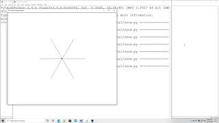 Create a snowflake in Python