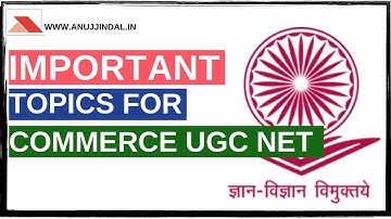 Important Topics For Commerce Paper 2 | NTA UGC NET June 2019