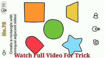 Brain Out Level 83 Create a Rectangle with equal adjacent sides