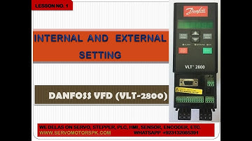 DANFOSS VLT-2800 INTERNAL AND EXTERNAL SETTING | DANFOSS VFD LEARNING | VLT 2800 LEARNING IN URDU