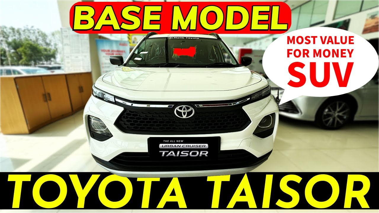 Toyota Urban Cruiser Taisor Base Model 2025 on road price and review ...