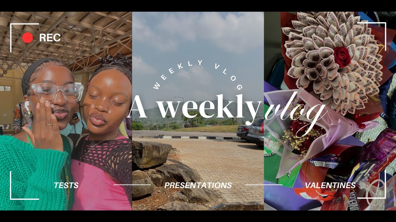 VLOG!:|Days in my Life as a nigerian Uni student|Tests, Presentations,Valentines Day🩷