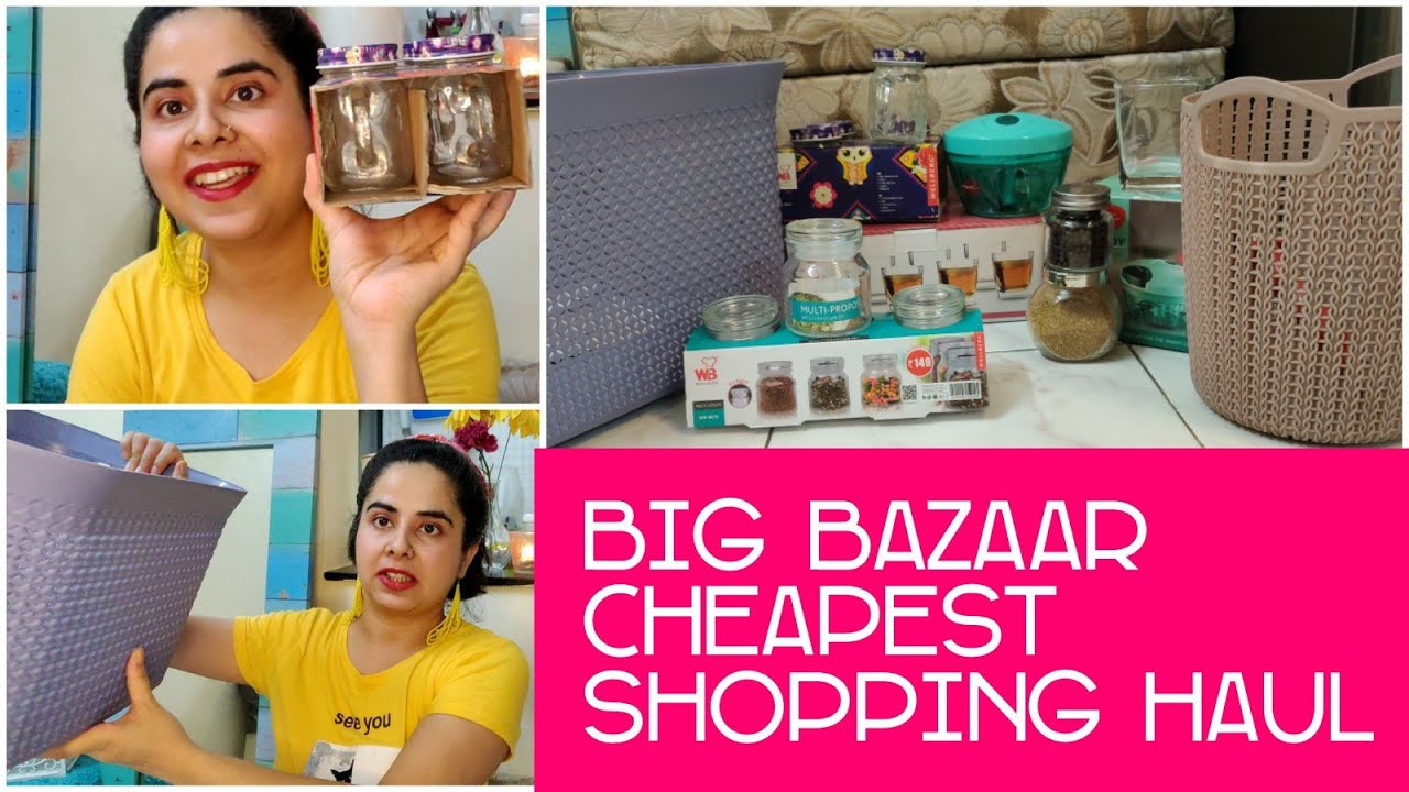 Big Bazaar Cheapest Basket and glass Container Shopping Haul 🛒🛍️ | Big Bazaar Sale Haul SuperStylish