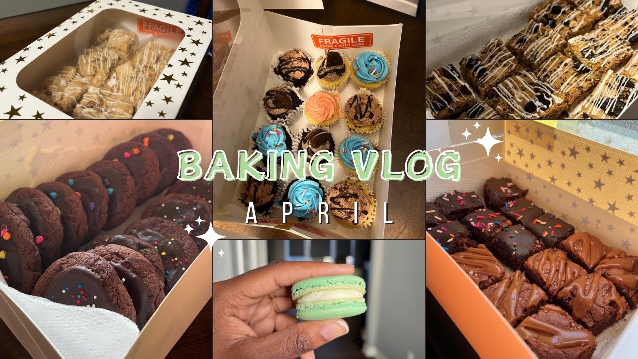 BAKING VLOG ft. All Desserts for APRIL 🌺🧁 - YouTube