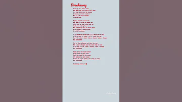 "Breakaway" Kelly Clarkson (Lyrics)