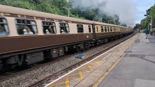 Cathedral Express from Birmingham to  Newcastle passing through Belper station. 