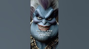 Real Faces of Evil: Disney Villains in Real Life #disney #villain