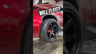 This Wheel And Tire Combo Is Aggressive But We Made It Fiti Think  subaru brz widebody