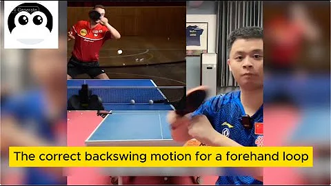 【table tennis】Ex-Lin Yunju‘s coach show you The correct preparation motion for a forehand loop