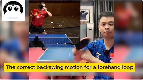 【table tennis】Ex-Lin Yunju‘s coach show you The correct preparation motion for a forehand loop