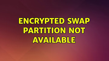 Ubuntu: Encrypted swap partition not available