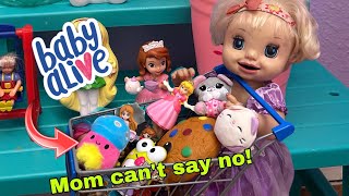 BABY ALIVE Mom can’t say no for 24 hours challenge!