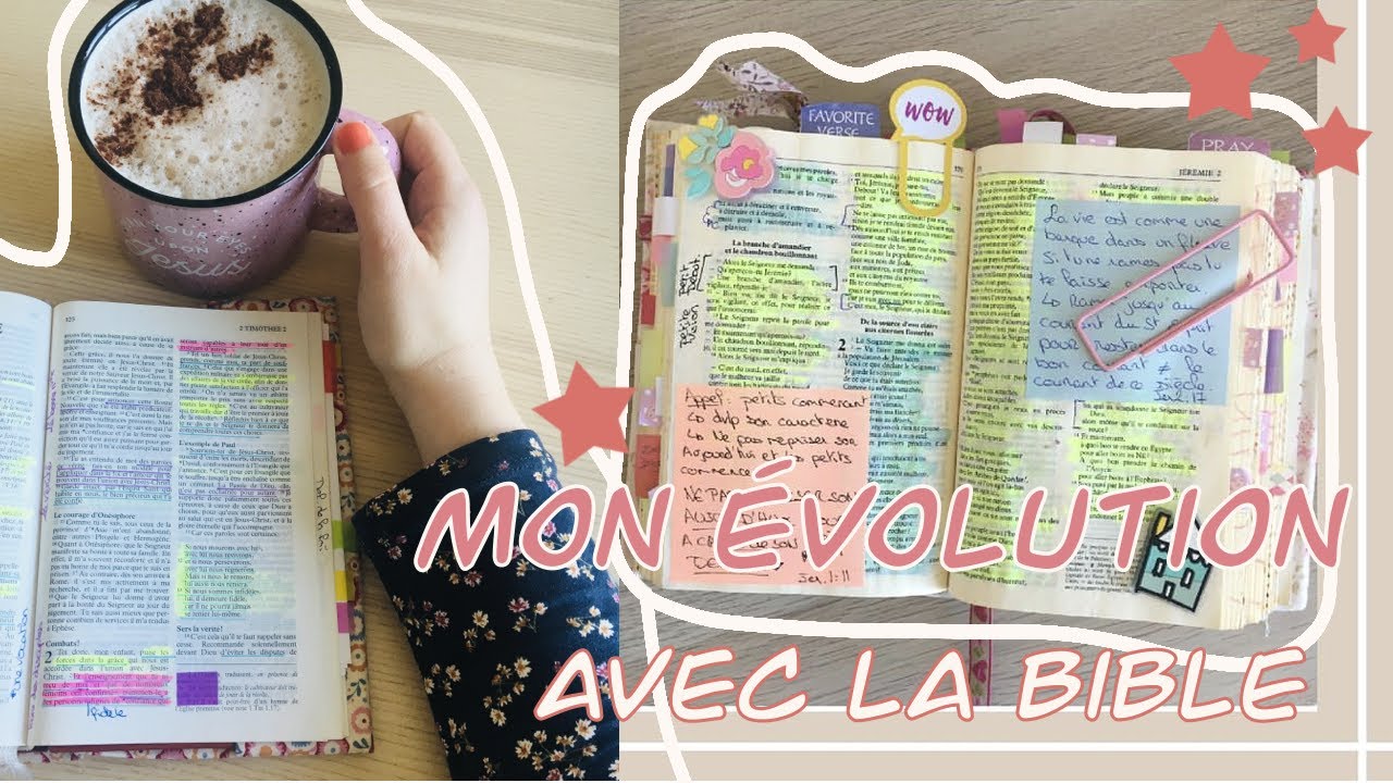 Mon histoire et évolution avec mes Bibles - Prise de notes, bible journaling ...
