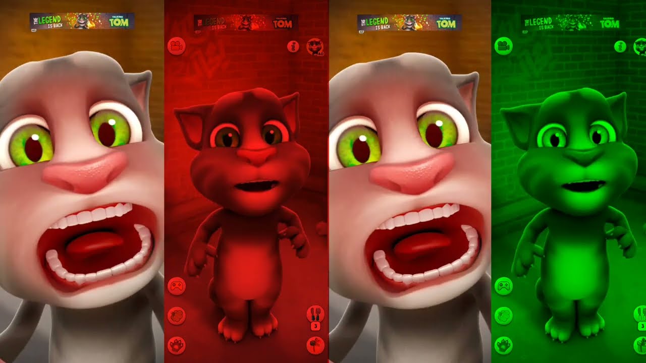Talking Tom Cat Funny Moments || Talking Tom Cat Color Effects - Android Gameplay Color Effect Video
