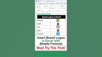 Insert Brand Logos in Excel Using Just 1 Formula! | Excel Magic 🔥