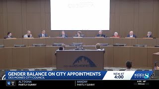 Des Moines City Council discusses gender balance on city commissions