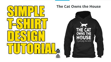 How to Design a T-shirt - Teespring Tutorial - Simplistic Design