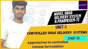 Control Drug Delivery Systems(Part-3)| B.pharm Semester-7 | In Tamil | Novel Drug Delivery Systems