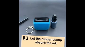 how to refill refill pre ink stamp #stamp #sealing