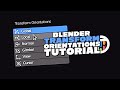 How to use Transform Orientations • Blender 2.81 Eevee Tutorial