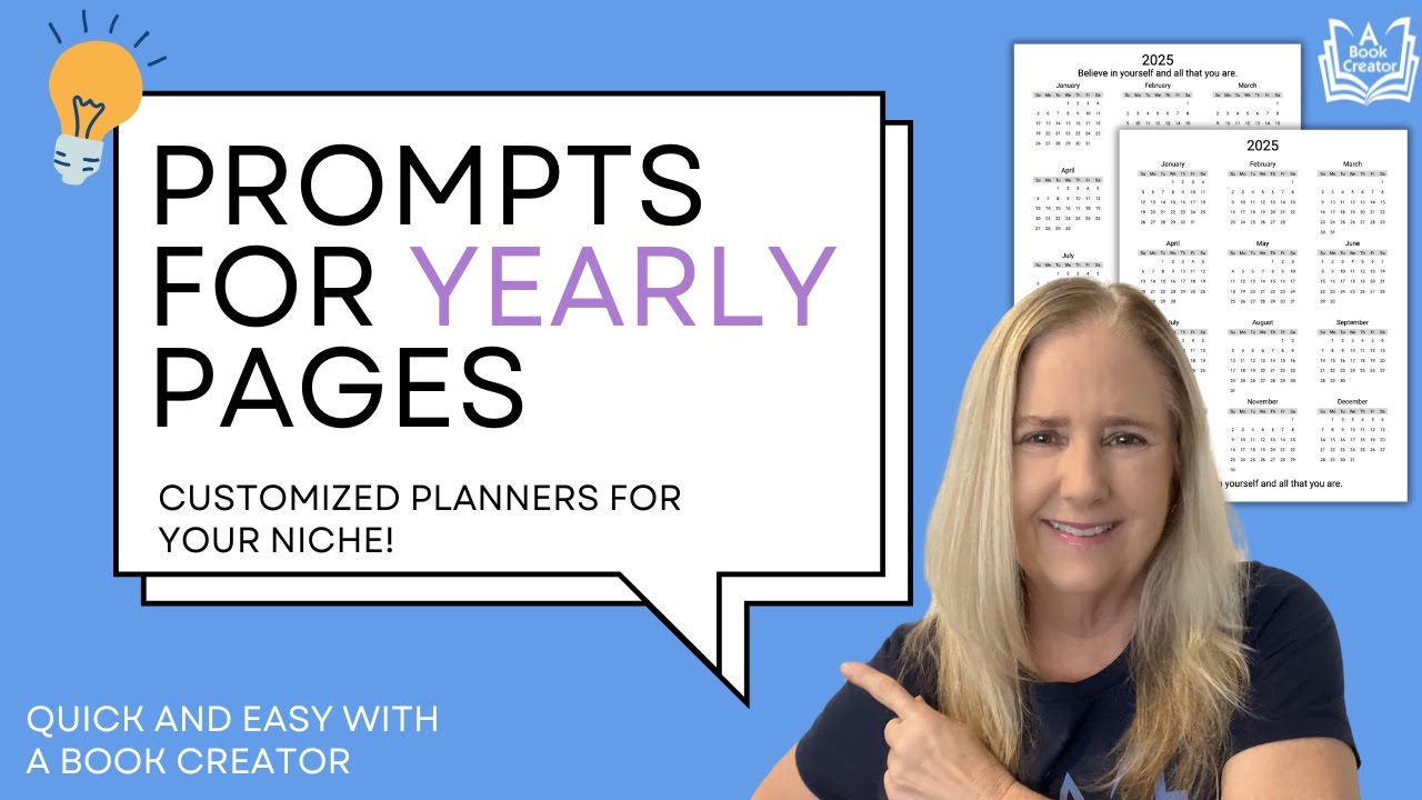 Unlock the Potential of Your Niche Planners with Custom Yearly Prompts! 🎉 - YouTube