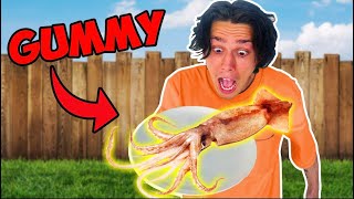 EATING ONLY GUMMY FOOD FOR 24 HOURS (HARD) | NichLmao