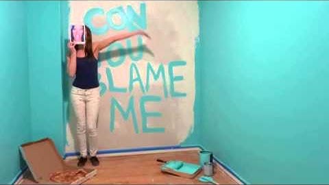 Matt and Kim - Can You Blame Me (video entry) Painting!