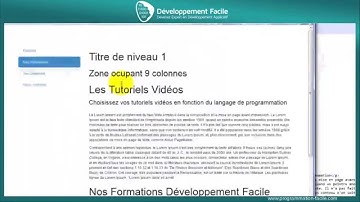 Comment créer des menus à onglets avec le Framework BootStrap 3