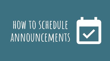 Tip of the Week:  Scheduling Announcements in Canvas