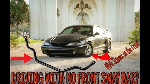 Driving with NO Front sway bar!