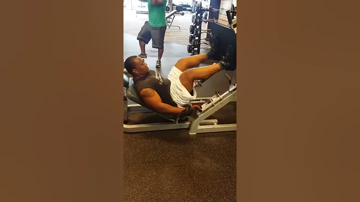 Terry Colquitt working out in the gym