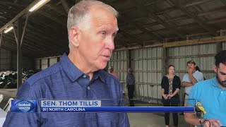 Sen. Tillis visits Pitt, Beaufort counties, touts farming, new GUC facility