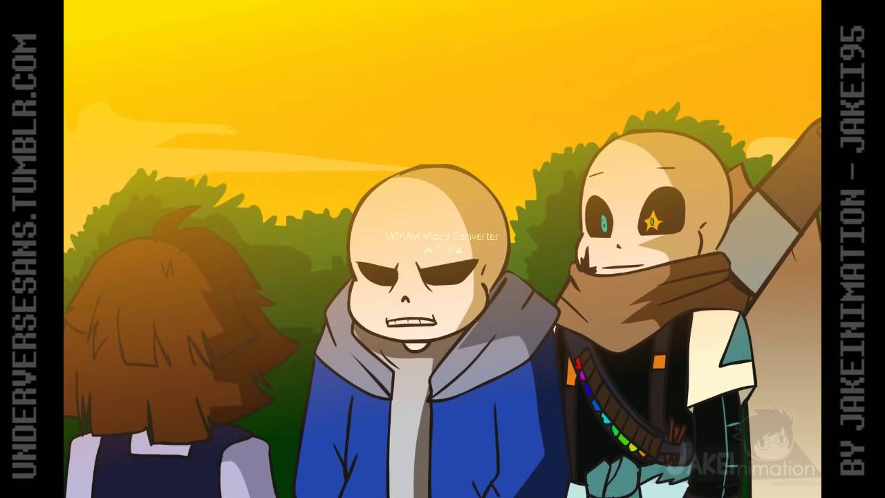 (Undertale中文翻譯)UNDERVERSE!SANS 0 1 FINAL Part 6 Jakeinimation - YouTube