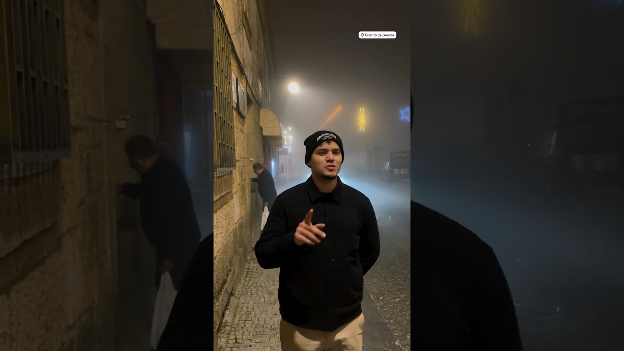 El frío extremo de Guarda, Portugal! ❄️🌬️🇵🇹#Guarda #portugal