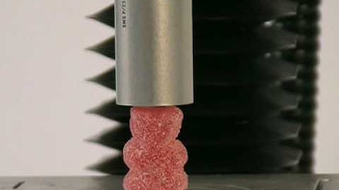 How to measure Texture: Firmness, stickiness and springiness of a Gummy Bear