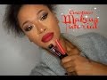 Christmas Makeup Tutorial With Red Lips
