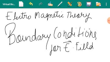 Boundary condition of Electric field Part 1.  : Electromagentic theory