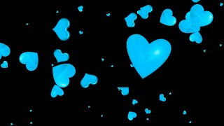 Красивые Голубые Сердечки Фон - Футаж Для Видео Монтажа. | Футажи Для Монтажа Розовое Сердечко
